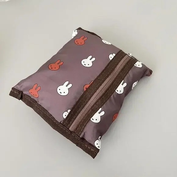 Weekend Day Pack Miffy Embriodery Foldable Crossbody Bag NEW - Picture 5 of 6